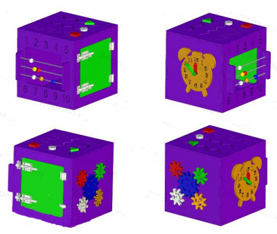 Бизикуб «Полезная игра» (фиолетовый) | Детальное изображение товара